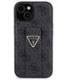 Guess case for iPhone 15 6,1&quot; GUHCP15SPGS4TDK black HC GRIPSTAND PU 4G TRIANGLE STRASS 3666339197292