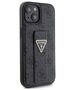 Guess case for iPhone 15 6,1&quot; GUHCP15SPGS4TDK black HC GRIPSTAND PU 4G TRIANGLE STRASS 3666339197292