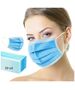 Protective mask. Antivirus face mask with elastic band, blue Certificate CE - 10 pcs 08060976