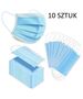 Protective mask. Antivirus face mask with elastic band, blue Certificate CE - 10 pcs 08060976