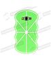 3D CASE HTC 530 BIRD LIME 5900495476104