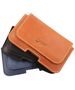 Sleek leather holster SAMSUNG S3 / S4 / IPHONE 6 / SE 2020 black 09035485