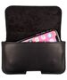 Sleek leather holster SAMSUNG S3 / S4 / IPHONE 6 / SE 2020 black 09035485