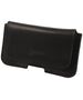 Sleek leather holster SAMSUNG S3 / S4 / IPHONE 6 / SE 2020 black 09035485