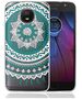 TPU EDGE HYBRID MOTO G5S CYAN MANDALA PATTERN 09038455