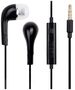 Headset Earphones for SAMSUNG EHS64AVFBE black 09045644