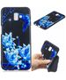 Slim Case Art SAMSUNG J6+ J6 PLUS blue flower and butterfly 09065420