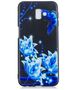 Slim Case Art SAMSUNG J6+ J6 PLUS blue flower and butterfly 09065420