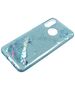 Glitter case LG K10 2018 blue flower 8819100005608