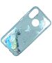 Glitter case LG K10 2018 blue flower 8819100005608