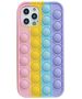 Case IPHONE 11 PRO MAX Flexible Push Bubble Case pink, yellow, blue, purple 5904161105992