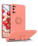 Case SAMSUNG GALAXY A72 Silicone Ring Magnetic Stand pink 5904161108733