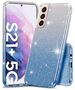 Case SAMSUNG GALAXY S21+ PLUS Glitter silver & blue 5904161110910