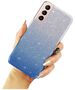 Case SAMSUNG GALAXY S21+ PLUS Glitter silver & blue 5904161110910