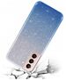 Case SAMSUNG GALAXY S21+ PLUS Glitter silver & blue 5904161110910