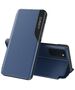 Case IPHONE 12 / 12 PRO Flip Leather Smart View dark blue 5904161103929