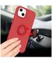 Case IPHONE 13 Silicone Ring Magnetic Stand red 5904161118220