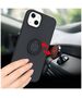 Case IPHONE 13 MINI Silicone Ring Magnetic Stand black 5904161118329