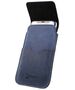 Vertical Holster IPHONE 13 / 13 PRO / 12 / 12 PRO / SAMSUNG GALAXY S24 Leather Case for Belt Open Wallet Nexeri Flap Leather navy blue 5904161118930