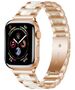 Strap for APPLE WATCH 4 / 5 / 6 / 7 / SE (38 / 40 / 41 MM) Tech-Protect Modern gold & white 9589046917622