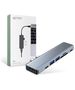 Splitter 7in1 USB HUB 2xUSB-C to 2xUSB + 2xUSB-C + HDMI + SD Card Reader + micro SD Adapter Tech-Protect V5-HUB grey 9589046919305