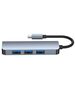 Splitter 4in1 USB HUB USB-C to 4xUSB Adapter Tech-Protect V1-HUB grey 9589046919367