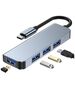 Splitter 4in1 USB HUB USB-C to 4xUSB Adapter Tech-Protect V1-HUB grey 9589046919367