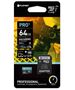 Memory Card microSDXC 64GB class10 U1 70MB/s Secure Digital + Adapter SD Platinet (43998) black 5907595439985