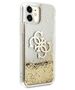 Original Case IPHONE 11 Guess Hardcase 4G Big Liquid Glitter (GUHCN61LG4GGO) gold 3666339006334