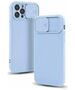 Case IPHONE 14 PLUS Silicone with Camera Cover Nexeri Silicone Lens light blue 5904161128953