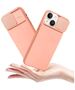 Case IPHONE 14 PLUS Silicone with Camera Cover Nexeri Silicone Lens peach 5904161128960