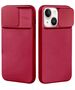 Case IPHONE 14 PLUS Silicone with Camera Cover Nexeri Silicone Lens burgundy 5904161128984