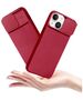 Case IPHONE 14 PLUS Silicone with Camera Cover Nexeri Silicone Lens burgundy 5904161128984