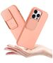 Case IPHONE 14 PRO Silicone with Camera Cover Nexeri Silicone Lens peach 5904161129035