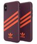 Original Case IPHONE X / XS Adidas OR Moulded Case PU 40561 maroon 8718846078399