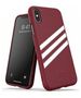 Original Case IPHONE X / XS Adidas OR Booklet Case Suede (33282) burgundy 8718846064842