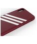 Original Case IPHONE X / XS Adidas OR Booklet Case Suede (33282) burgundy 8718846064842