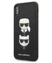 Original Case IPHONE XS MAX Karl Lagerfeld Hardcase Saffiano Ikonik Karl&Choupette Head (KLHCI65SAKICKCBK) black 3666339055011