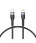 Cable 3A PD30W 0,25m USB-C - Lightning Tech-Protect Ultraboost black 9490713928912