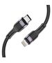 Cable 3A PD30W 0,25m USB-C - Lightning Tech-Protect Ultraboost black 9490713928912