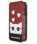 Original Case IPHONE X / XS Karl Lagerfeld Book Valentine red 3700740413654