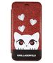 Original Case IPHONE X / XS Karl Lagerfeld Book Valentine red 3700740413654