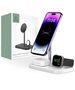 Wireless Magnetic Charger 3in1 15W for Smartphones with MagSafe, AirPods, Apple Watch Watch Tech-Protect QI15W A22 white 9490713930977