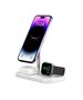 Wireless Magnetic Charger 3in1 15W for Smartphones with MagSafe, AirPods, Apple Watch Watch Tech-Protect QI15W A22 white 9490713930977