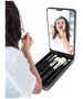 Cosmetic LED Makeup Mirror + 5 Makeup Brushes black 5908222230517