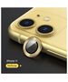 Tempered Glass for Camera IPHONE 11 USAMS Camera Lens Glass Metal Ring yellow 6958444987545