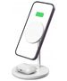 Magnetic 2-in-1 Wireless Charger MagSafe for Smartphone + AirPods Tech-Protect QI15W-A21 white 9490713931127