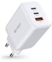 Wall Charger 65W 2x USB-C PD + QC3.0 USB Tech-Protect C65W white 9490713934517