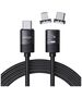 Magnetic Cable 2in1 PD27W/3A 2m USB - USB-C + iPhone Lightning Tech-Protect Ultraboost black 9490713934296