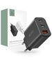 Wall Charger 30W 2x PD USB-C + QC3.0 USB Tech-Protect C30W black 9490713935231